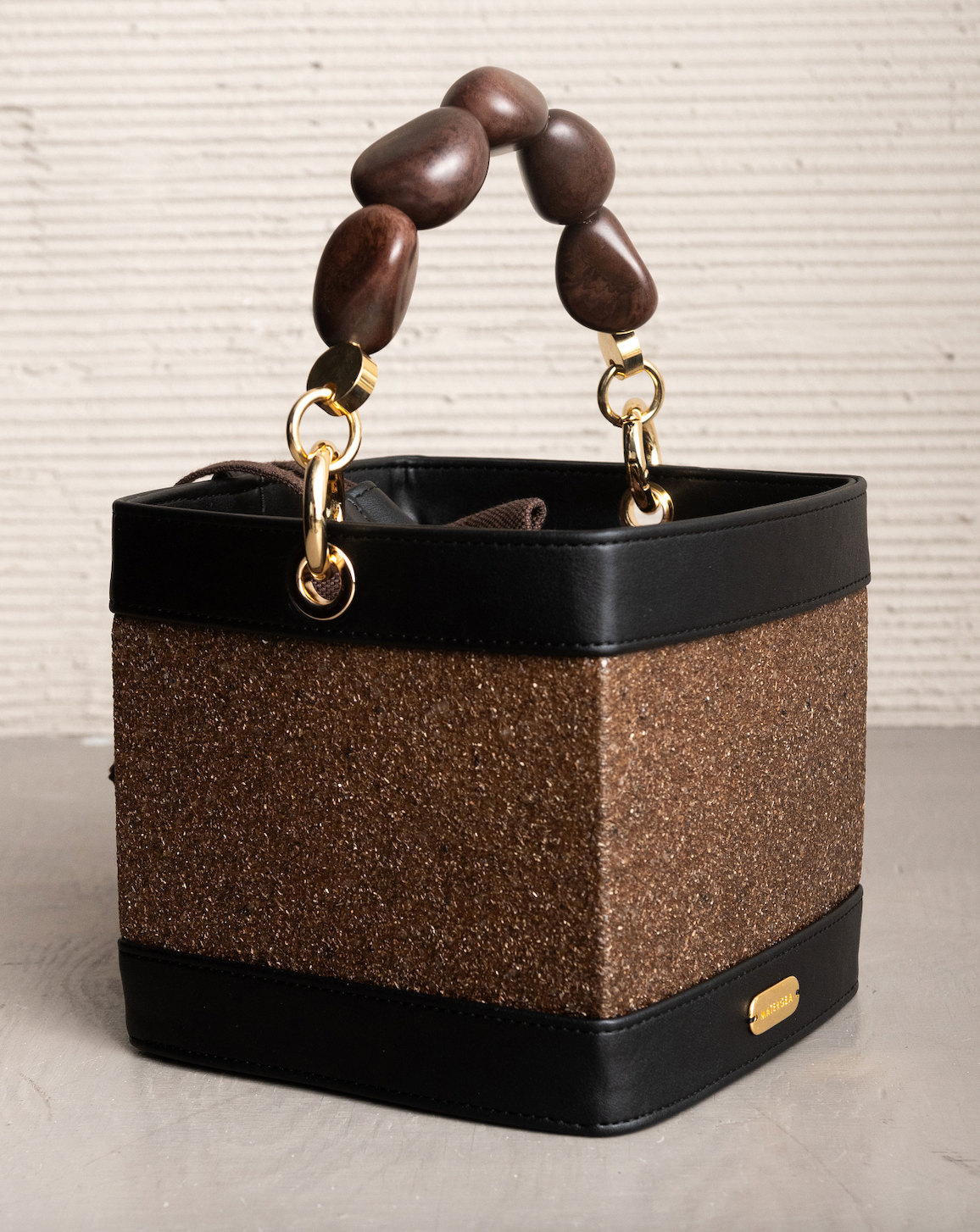 SELVIA PURSE WITH TAGUA SEEDS HANDLE