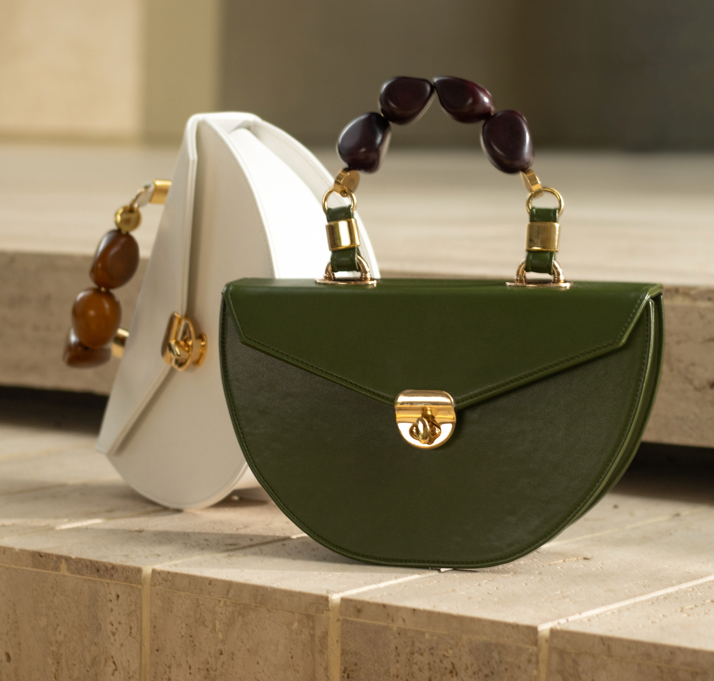 Green Prie Cactus Line with Wine Tagua Handle